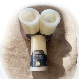 Candle Impressions Flameless real Wax LED Candles Vanilla Frangrance